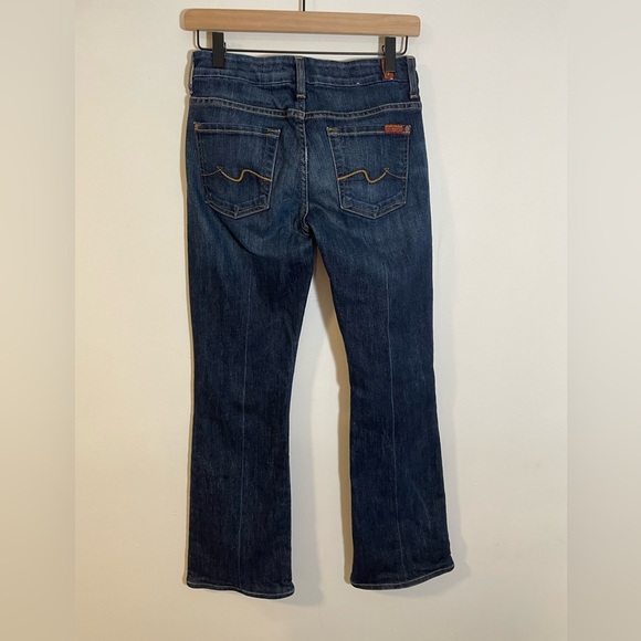 7 For All Mankind Kimmie Bootcut Denim Jeans Darker Wash Size 26 $198 - Picture 9 of 11